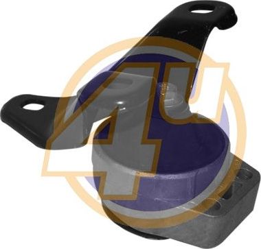 Подушка (опора) двигателя 4U передняя правая для Ford Mondeo III 2000-2007. Артикул FR-EM-00297