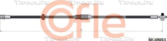 Тормозной шланг Cofle передний для Volkswagen Passat CC I 2008-2012. Артикул 92.BH.VK013