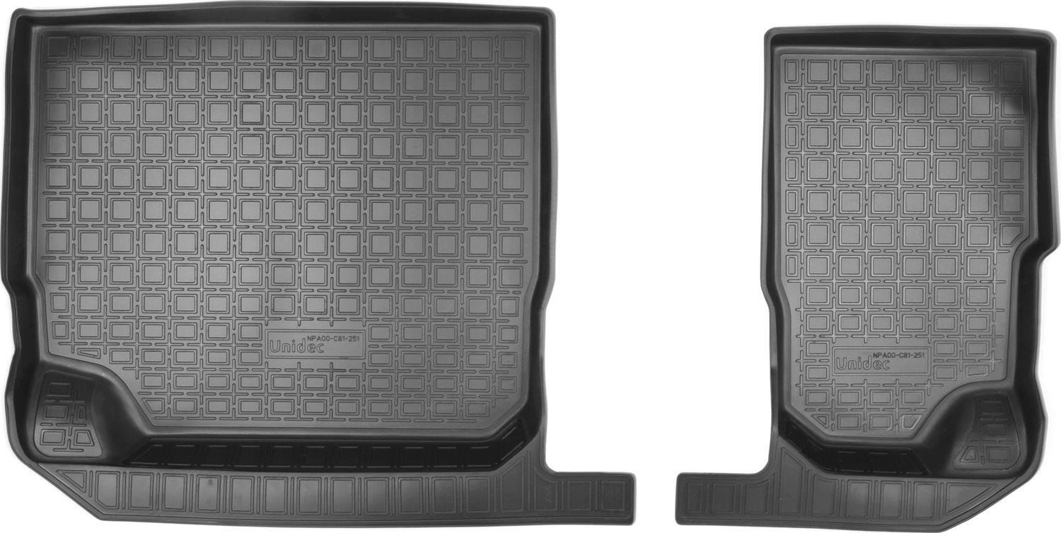 Коврики Норпласт для салона Skoda Kodiaq сложенный 3-й ряд 2017-2026. Артикул NPA00-C81-251