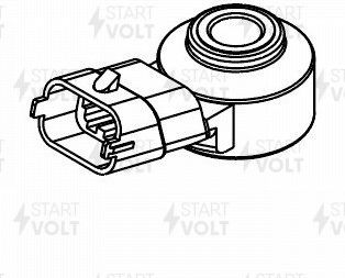 Датчик детонации StartVOLT для УАЗ 3159 1999-2004. Артикул VS-KS 0309