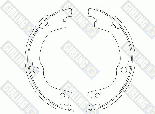 Тормозные колодки (стояночная тормозная система) Girling. Артикул 5188291