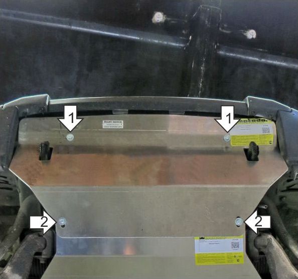 Защита Мотодор для радиатора Mitsubishi Pajero IV 2006-2020. Артикул 71304