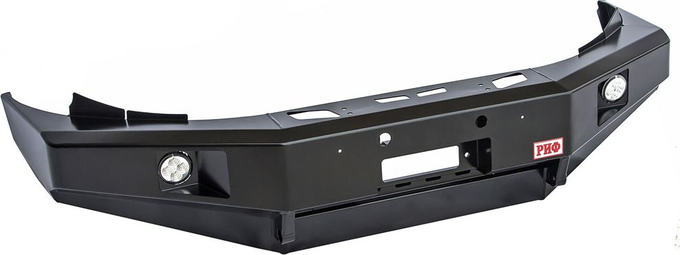 Бампер силовой РИФ передний с доп. фарами без защитной дуги для Ford Ranger T6 2011-2015. Артикул RIFRT6-10356