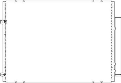 Радиатор кондиционера (конденсатор) Sakura. Артикул 5461-9813