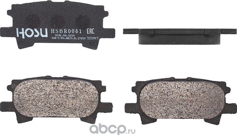 Колодки тормозные зад TOYOTA HARRIER/LEXUS RX330/350 03 (Hosu). Артикул HSBR0081