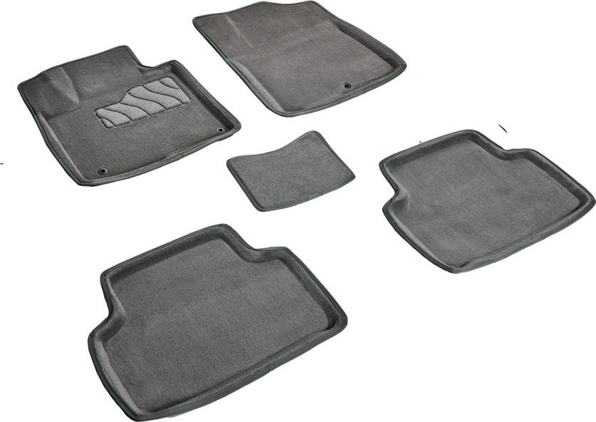 Коврики Seintex 3D ворсовые для салона Kia Sorento IV 2020-2026 СЕРЫЕ. Артикул 96505