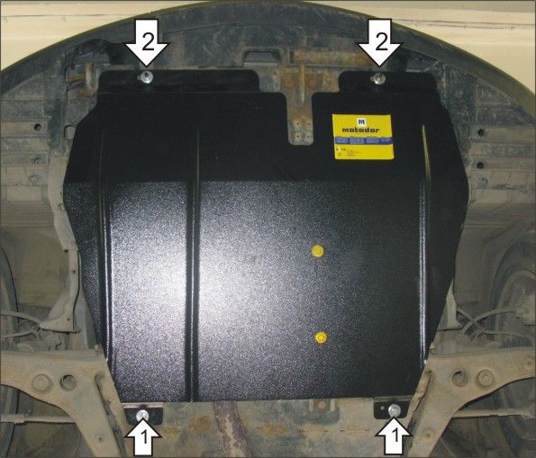 Защита Мотодор для картера, КПП Mitsubishi Lancer 10 Classic 2009-2026. Артикул 01308