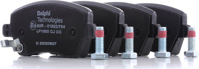 Тормозные колодки Delphi (Low-Metallic) передние для Suzuki Splash I 2008-2015. Артикул LP1865