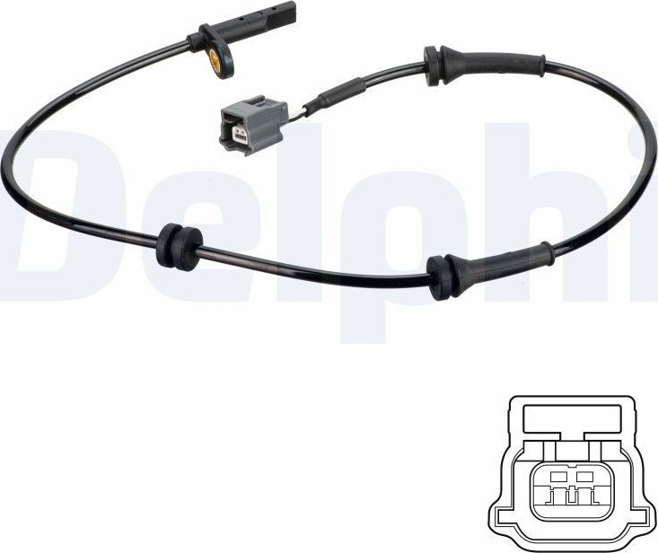 Датчик ABS Delphi. Артикул SS20796
