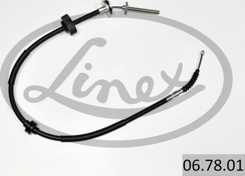 Трос ручника (тросик ручного тормоза) Linex. Артикул 06.78.01