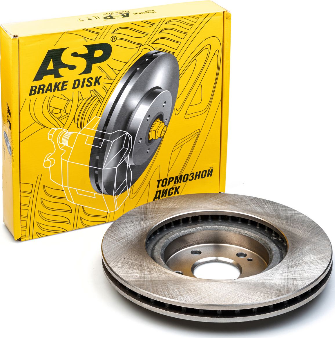 Диск тормозной передний Chery Tiggo 4 / 5 / 7 на переднюю ось, вентилируем ASP. Артикул 300226