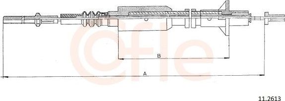 Трос сцепления Cofle для Opel Senator B 1987-1993. Артикул 11.2613