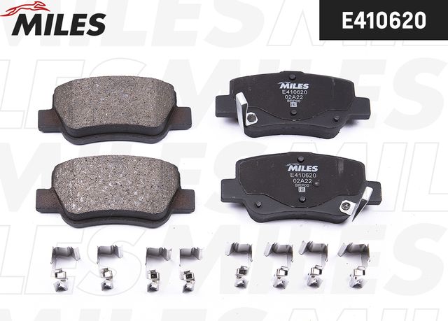 Тормозные колодки Miles (Low-Metallic). Артикул E410620