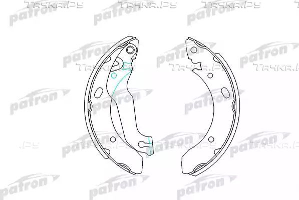 Тормозные колодки Patron задние для Hyundai Lantra II 1995-2000. Артикул PSP319