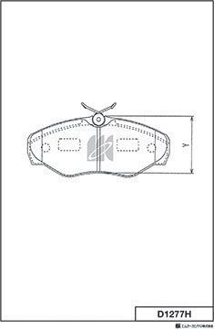 Тормозные колодки MK Kashiyama. Артикул D1277H