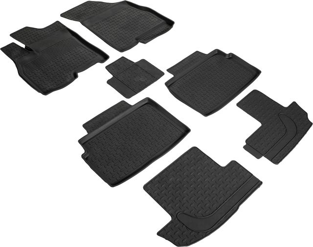 Коврики резиновые Seintex с высоким бортиком для салона Chery Tiggo 8 Pro Max 2022-2026. Артикул 99021