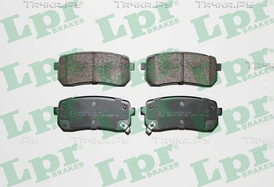 Тормозные колодки LPR задние для Hyundai H-1 II 2008-2026. Артикул 05P1450