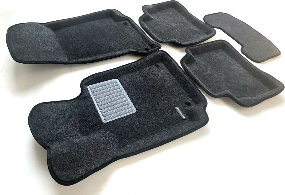 Коврики текстильные Euromat 3D Business для салона Mercedes-Benz E-Class W213 2016-2026 Темно-серые. Артикул EMC3D-003519G