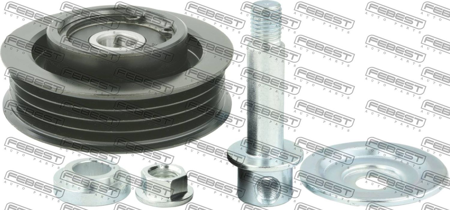 Натяжной ролик (натяжитель) приводного поликлинового ремня Febest. Артикул 0187-VDJ200