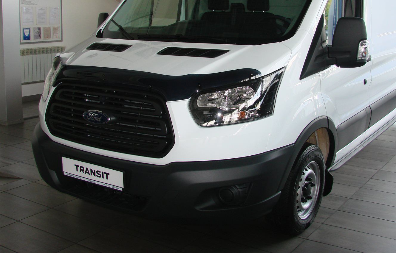Дефлектор SIM для капота Ford Transit 2014-2026. Артикул SFOTRA1412