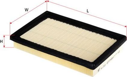 Воздушный фильтр Sakura для Kia Sephia I 1993-1997. Артикул A-1713