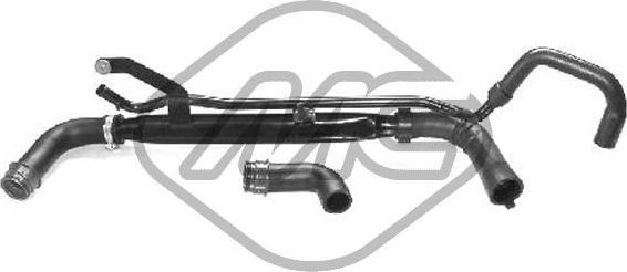 Патрубок радиатора (системы охлаждения) Metalcaucho. Артикул 08567