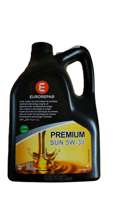 EUROREPAR PREMIUM SUN 5W-30 C2, масло моторное, 5 Л.. Артикул 1690921280