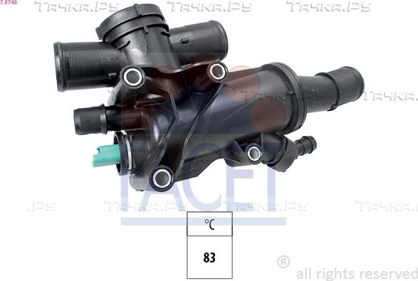 Термостат Facet Made in Italy - OE Equivalent для Peugeot 807 I 2006-2014. Артикул 7.8748