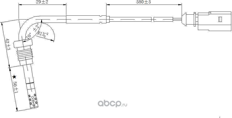 Датчик температуры выхлопных газов (Magtechnic). Артикул MAG0041OG