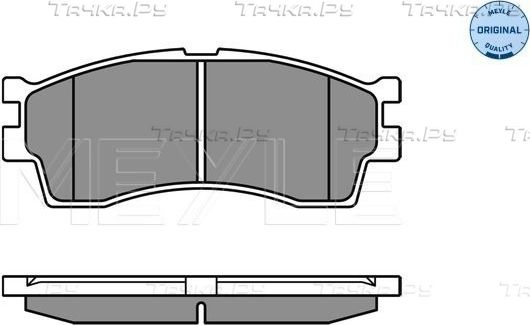 Тормозные колодки Meyle Original передние для Kia Clarus I 1996-2001. Артикул 025 238 7316/W