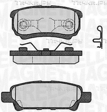 Тормозные колодки Magneti Marelli задние для Jeep Compass I 2006-2016. Артикул 363916060285