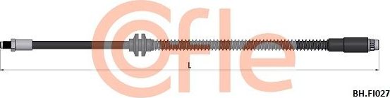 Тормозной шланг Cofle передний для Fiat Ulysse II 2002-2011. Артикул 92.BH.FI027