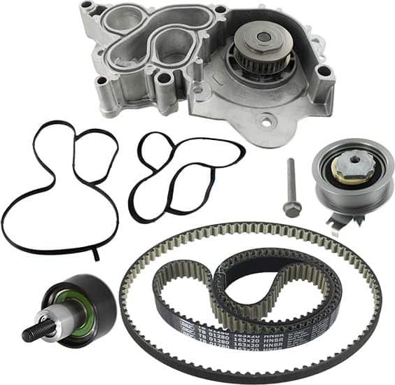 Помпа (водяной насос) с комплектом ремня ГРМ SKF. Артикул VKMC 01280