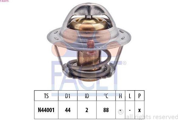Термостат Facet Made in Italy - OE Equivalent для Suzuki Swift II 1989-2005. Артикул 7.8227S