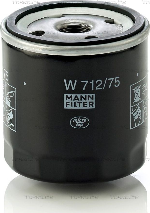Масляный фильтр Mann-Filter для UZ-Daewoo Nexia 1997-2026. Артикул W 712/75