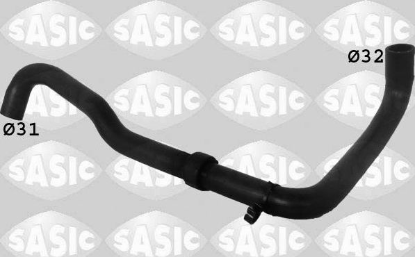 Патрубок радиатора (системы охлаждения) Sasic левый нижний для SEAT Ibiza II 1996-2002. Артикул 3406090
