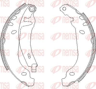 Тормозные колодки Remsa. Артикул 4506.01