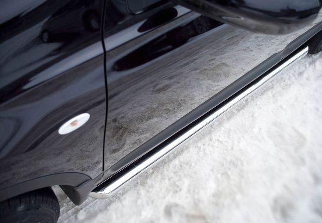 Защита порогов RusStal труба d63 (вариант 1) для Nissan Qashqai+2 I 2008-2010. Артикул QNT-0017751