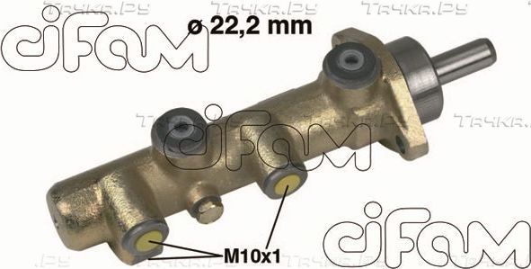 Тормозной цилиндр главный Cifam (Чугун) для Citroen C25 1981-1994. Артикул 202-130