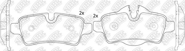 Тормозные колодки NiBK. Артикул PN0509