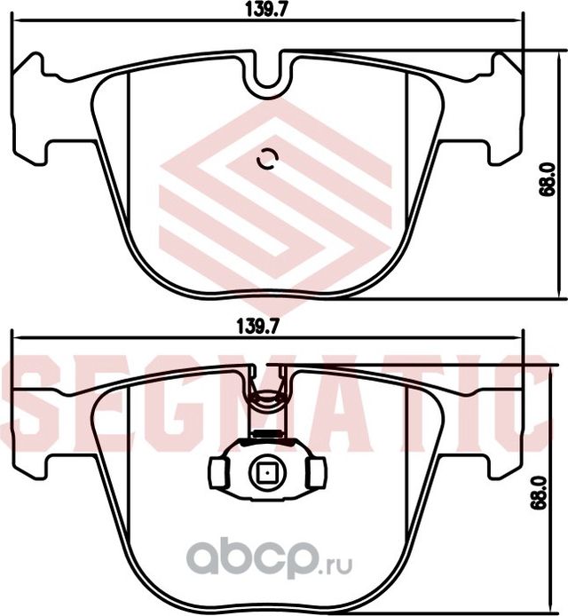 Колодка торм диск зад (Segmatic). Артикул SGBP2794