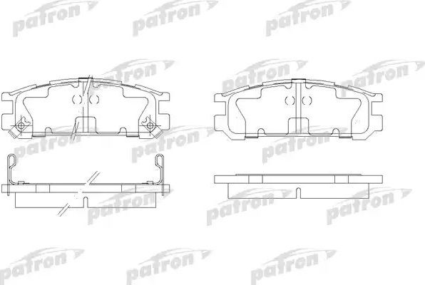 Тормозные колодки Patron. Артикул PBP790