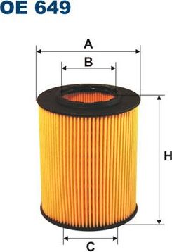 Масляный фильтр Filtron для Alpina B3 E46 1999-2006. Артикул OE 649