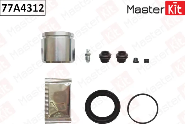 77A4312 Ремкомплект тормозного суппорта + поршень Hyundai ix35 (LM  EL  ELH) 2009 -  Kia SPORTAGE (S (Master KIT). Артикул 77a4312