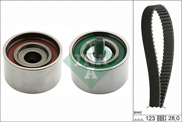 Ремень ГРМ с роликами (комплект) Ina. Артикул 530 0502 10