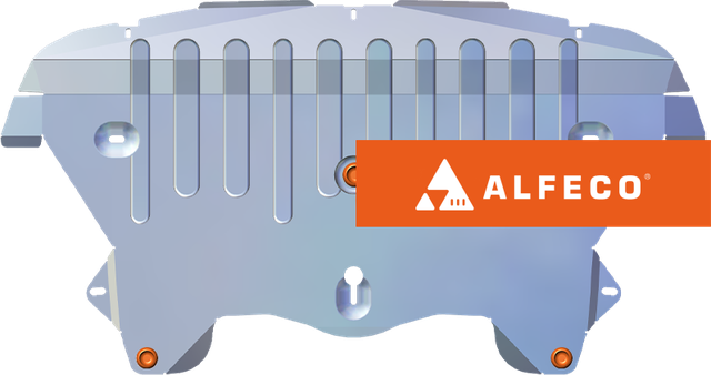 Защита алюминиевая Alfeco для радиатора BMW Х6 E71 xDrive 2008-2012. Артикул ALF.34.08al