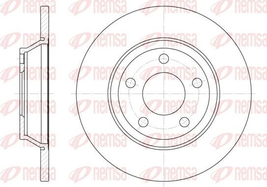 Тормозной диск Remsa. Артикул 6472.00