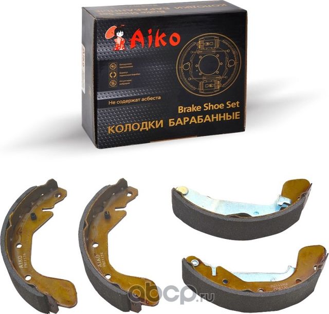 Колодки барабанные CHEVROLET Aveo,Spark / RAVON Nexia R3 (2002-) (Aiko). Артикул FN11174