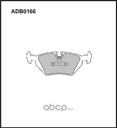 Колодки тормозные (Allied Nippon). Артикул ADB0166