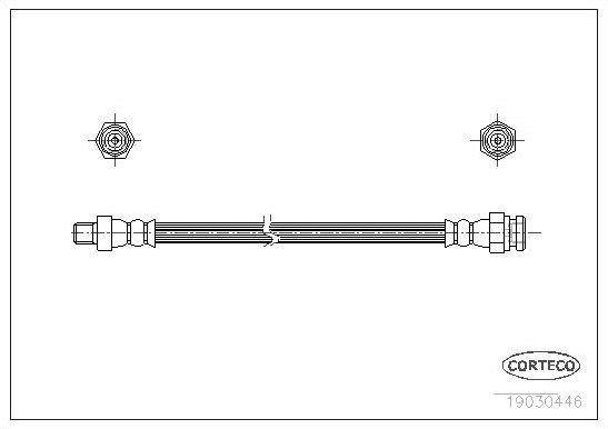 Тормозной шланг Corteco. Артикул 19030446